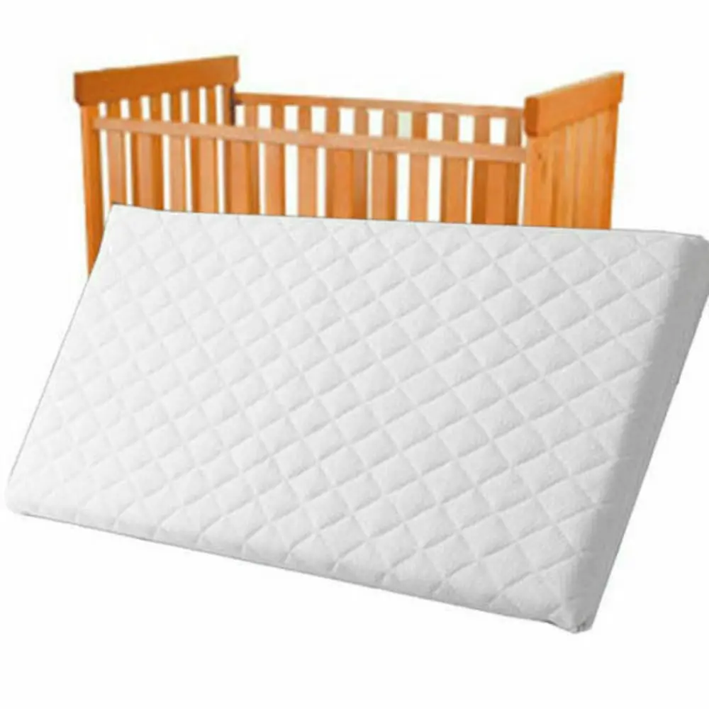 Northern Luxe New Baby Travel Cot Bed Mattress Quilted Breathable - For Graco, Redkite And Mamas & Papas 95 x 65 x 5 cm Zip Removable White Cover Made UK Mattress
