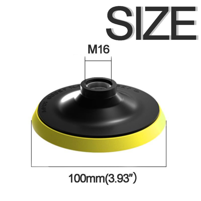 4" 100mm For Sander Backing Plate Polisher Sanding Disc Holder Pad Hook And Loop 6