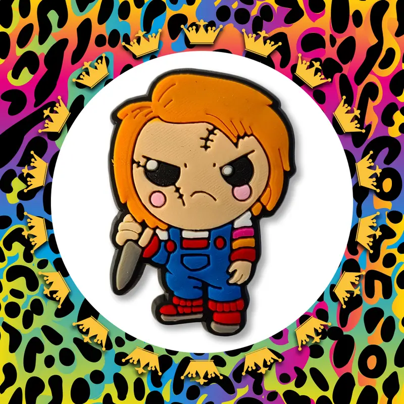 HORROR - CHUCKY DOLL Croc Charm - CUTE - SPOOKY - 3D - 1500 Designs In Stock 0