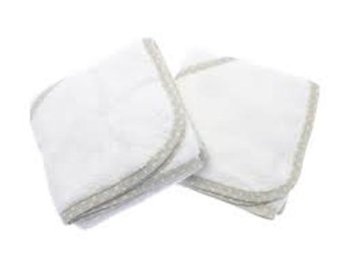 2 Elli & Raff Baby Hooded Bath Time Towels, Soft Cotton, Star Pattern, White 4