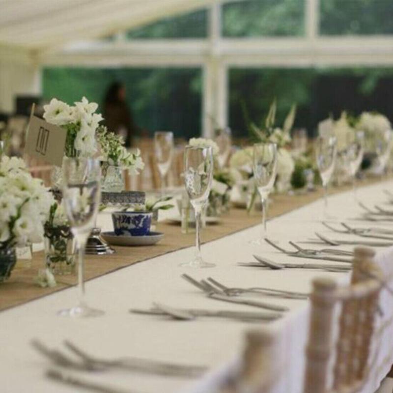 10Mx30CM Hessian Table Runners Hessian Roll Fabric Burlap Jute Rustic Wedding UK 3