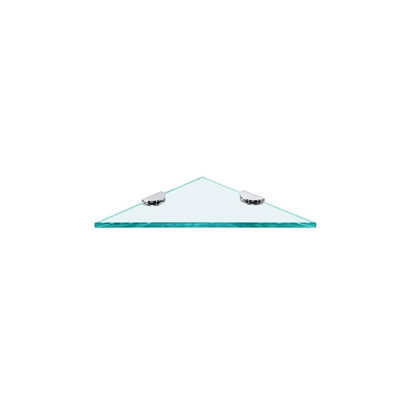 6mm thick, Glass corner shelf 250mm x 250mm 0