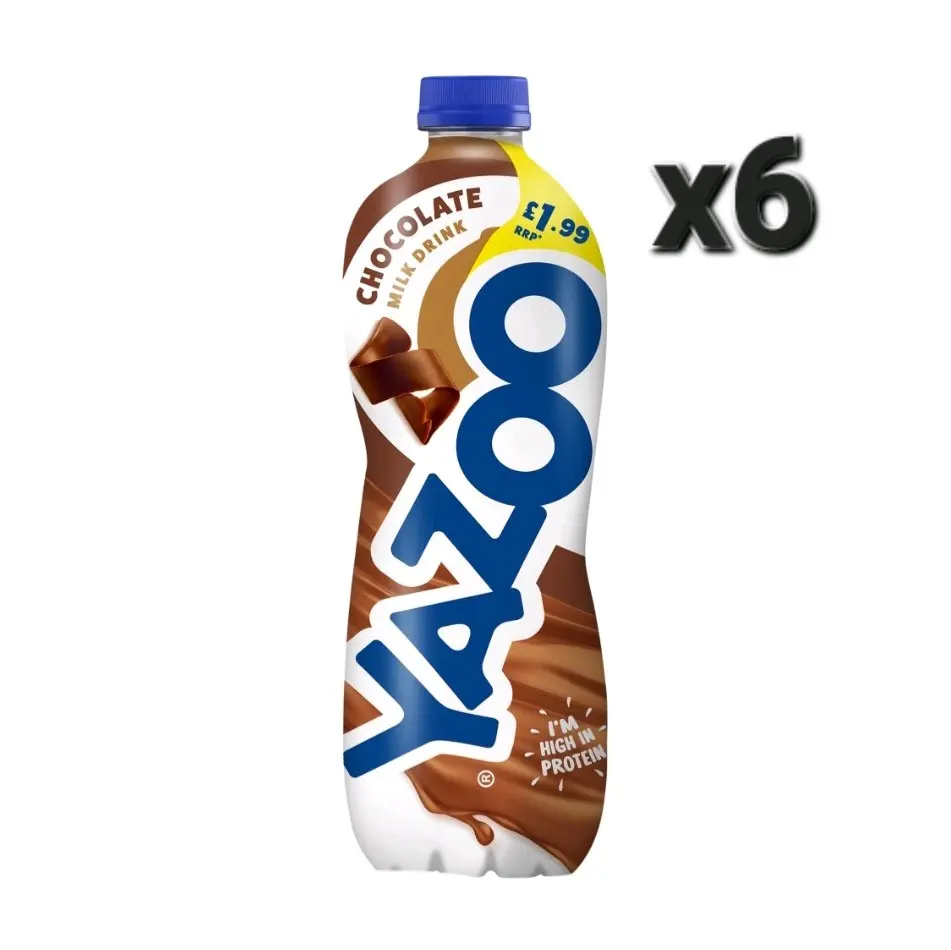 Yazoo Chocolate Milk Drink - 6 x 1 Litre Bottles - LONG DATE