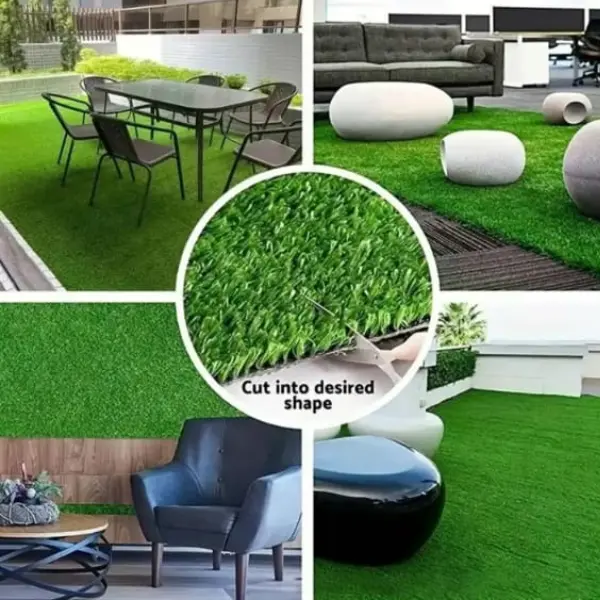 Artificail Grass Mate 200 by 100, 1 Count Simulation Lawn Pad, Outdoor Decorative Grass Carpet, Fake Grass Lawn For Garden Decoration, Home, Office 1