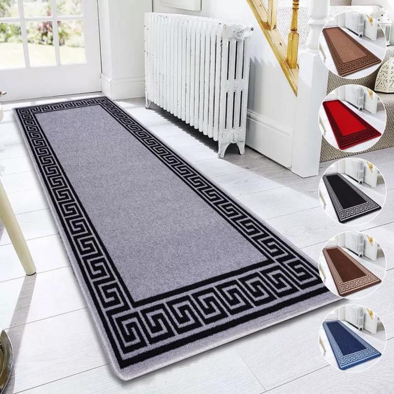 Long Hallway Runner Non Slip Door Mats Bedroom Rugs Kitchen Carpet Floor Mat UK 0