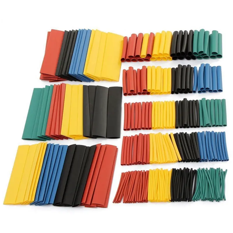 328Pcs Heat Shrink Tubing Electric Insulation Tube Heat Shrink Wrap Cable Sleeve 2