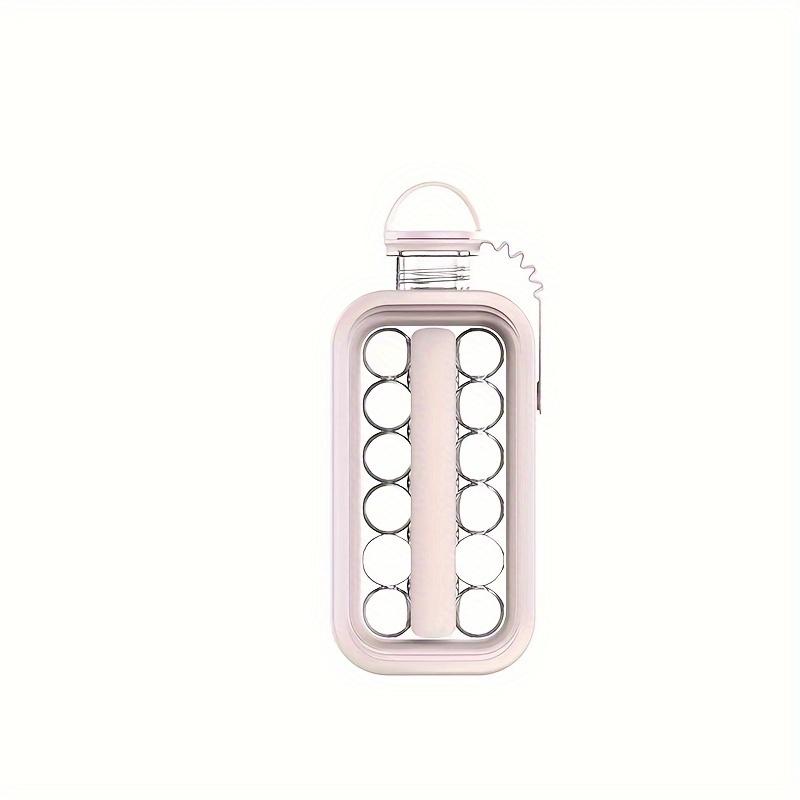 High Capacity Folding Ice Maker Water Bottle with 17 Grids and Grinding Tool - Perfect for Making Ice Balls, Blocks, and Rectangular Shapes - Household Silicone Ice Mold for Refrigerator Accessories Kitchen Utensils 6