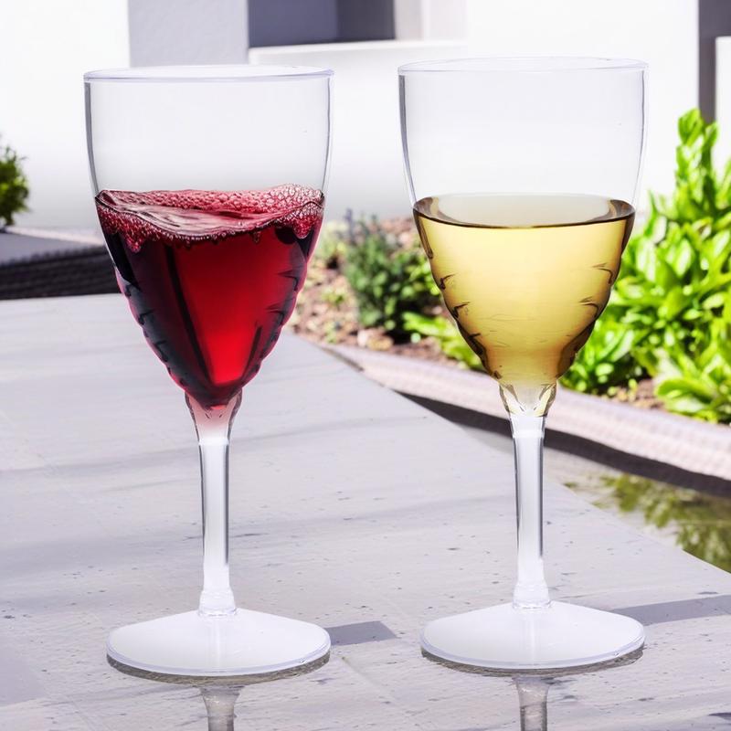 2 Litre Plastic Jug with Wine Glasses or Tumblers, Indoor or Outdoor Drinkware, BBQ Picnic Party Dinnerware, Clear Plastic Swirl Effect Design, 2L Pitcher, Food Grade Plastic, Choose Your Set Stylish Serving 3
