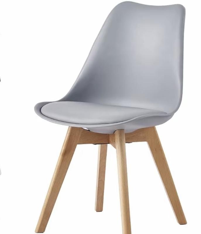 Set of 4 Dining Chairs Wooden Legs Soft Cushion Pad Stylish DELUXE Retro Lounge Dining Office 4