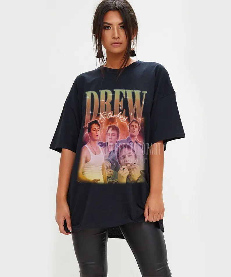 DREW STARKEY Retro T-shirt - Drew Starkey Bootleg Tees, Drew Starkey Long Sleeve Shirt, Drew Starkey Homage Shirt, Drew Starkey Kids Tee