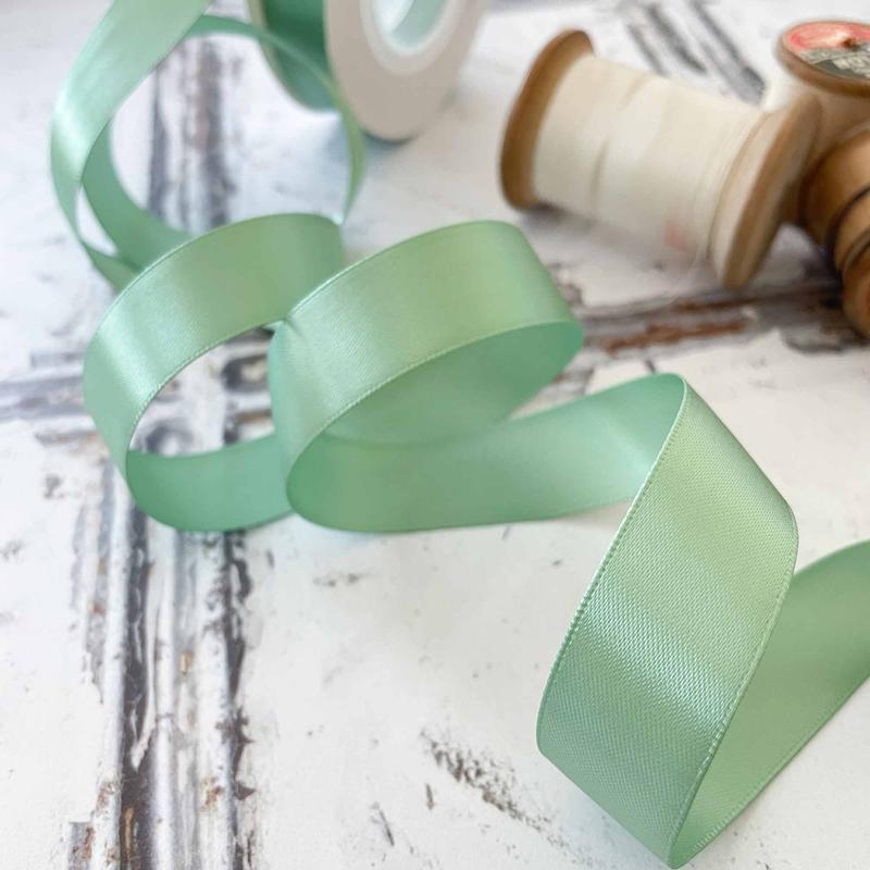 Sage Green Satin Ribbon 5