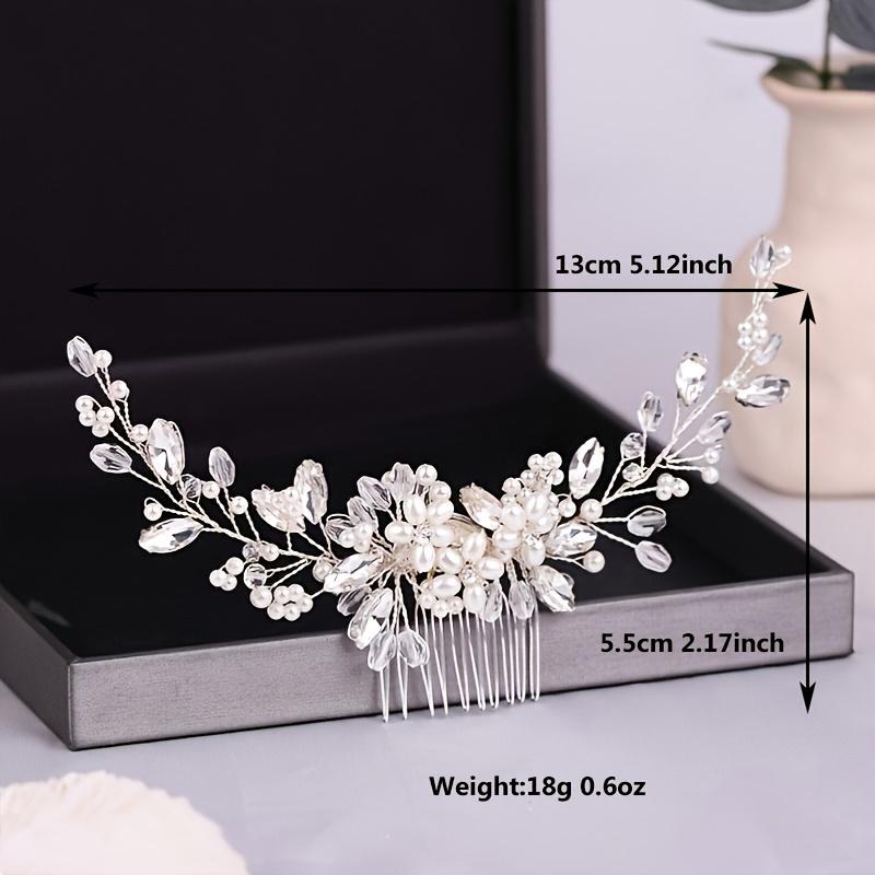 Beautiful White Pearl 1Pc Wedding Comb - Bridal Headdress, Hair Comb For Bridal 1