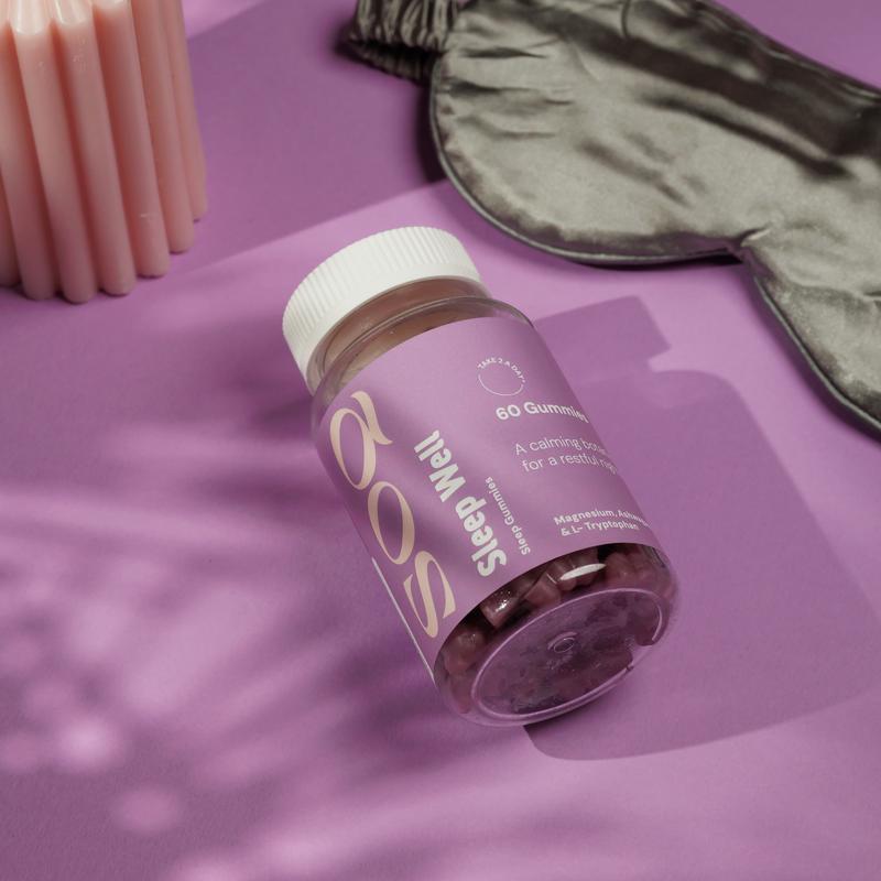 Sleep Well Gummies, Sleep Supplement, Magnesium, Gluten Free, Non GMO Healthcare Fitness Dietary Edible 5
