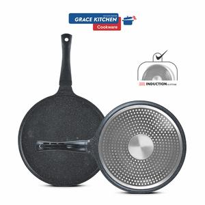 Elite HOT PLATE 30 CM NONSTICK INDUCTION HIGH QUALITY ADVANCED FIX HANDLE Pancake Pan/Non-Stick Coating/Cool Touch Handle/Suitable for Induction Hob, Electric and Gas Hobs/Crepe Pan, Roti Maker, Omelette Pan, Chapati Pan, Tawa