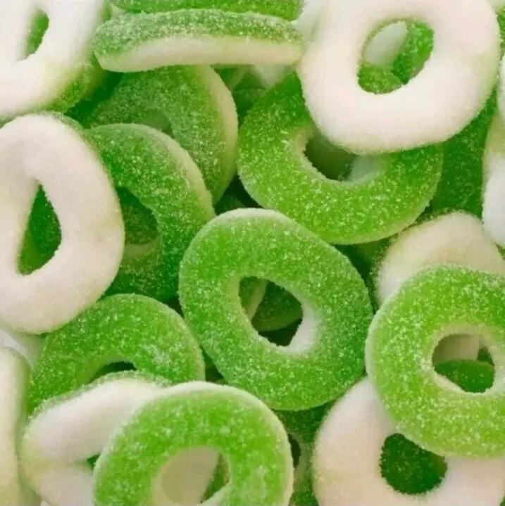 Green Sweets Mix - 600g Pouch up - Fizzy, Sour, and Marshmallow Delights - Snack, Candy - Jelly, Bonbon 8