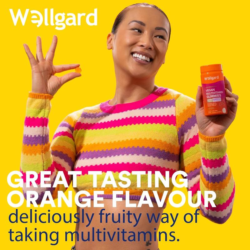 wellgard fibre gummies - Vegan Multivitamin Gummies by Wellgard - Chewable Multivitamins Adults, 60 Vitamin Gummies, Orange Flavour (Adult Gummies) 6