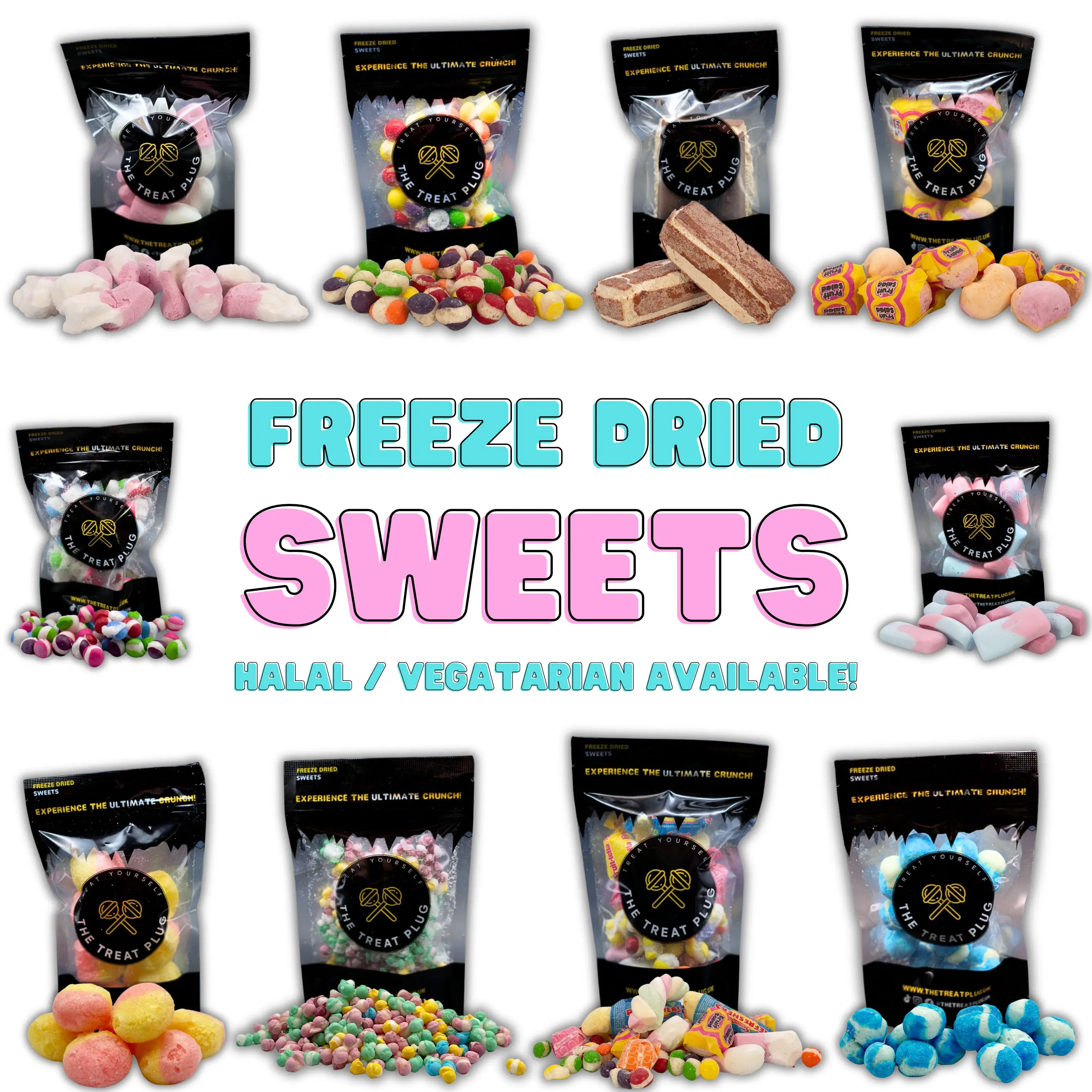 Freeze Dried Sweets Halal options Crunchy Sweets