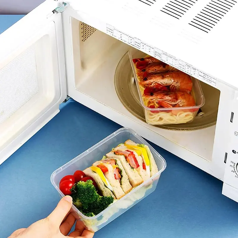 25 X 500ml Plastic Storage Food Soup Containers- Clear Disposable Heavy Duty Airtight Food Storage Boxes Kitchen Set Utensils 3