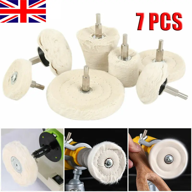 Polishing Buffing Pads Mop Wheel Buffer Pad Drill Kit for Car Polisher 7Pcs Set 0