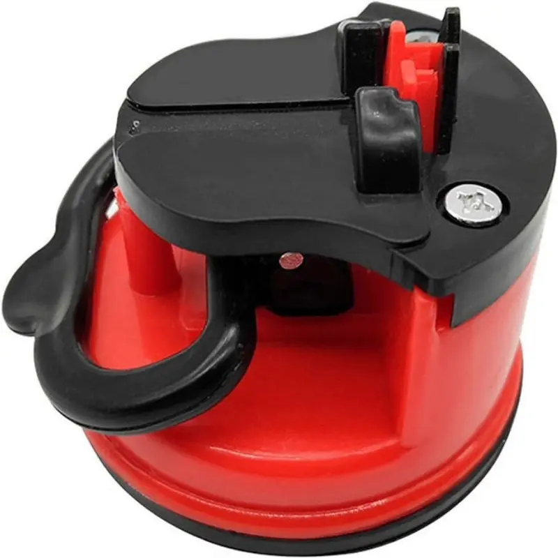 Kitchen Knife Sharpener with Suction Cup Household Sharpening Tool Sharpening Stone Suction Cup Positioning Sharpener Ceramic Lightweight 5