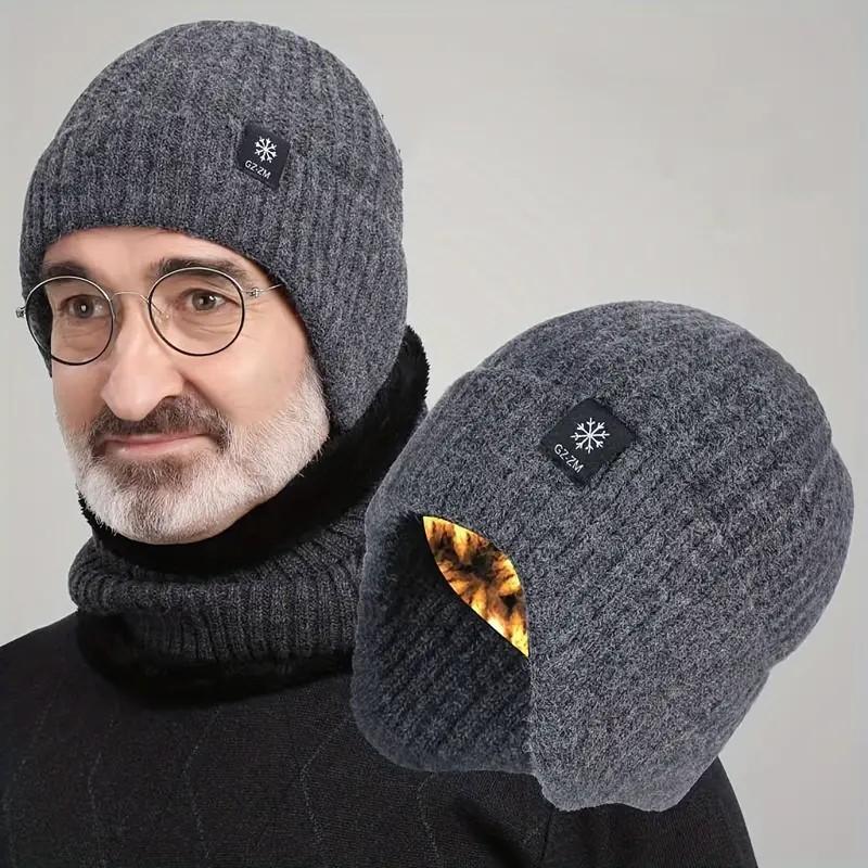 Product Introduction of Unisex Beanie Hat and Scarf Set, Soft and Warm Material straight  bonnet 8