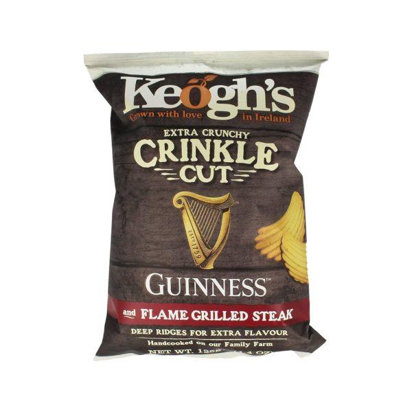 Keogh's Guinness Flame Grilled Steak Crisps (125g) - BBD 29/05/25 0