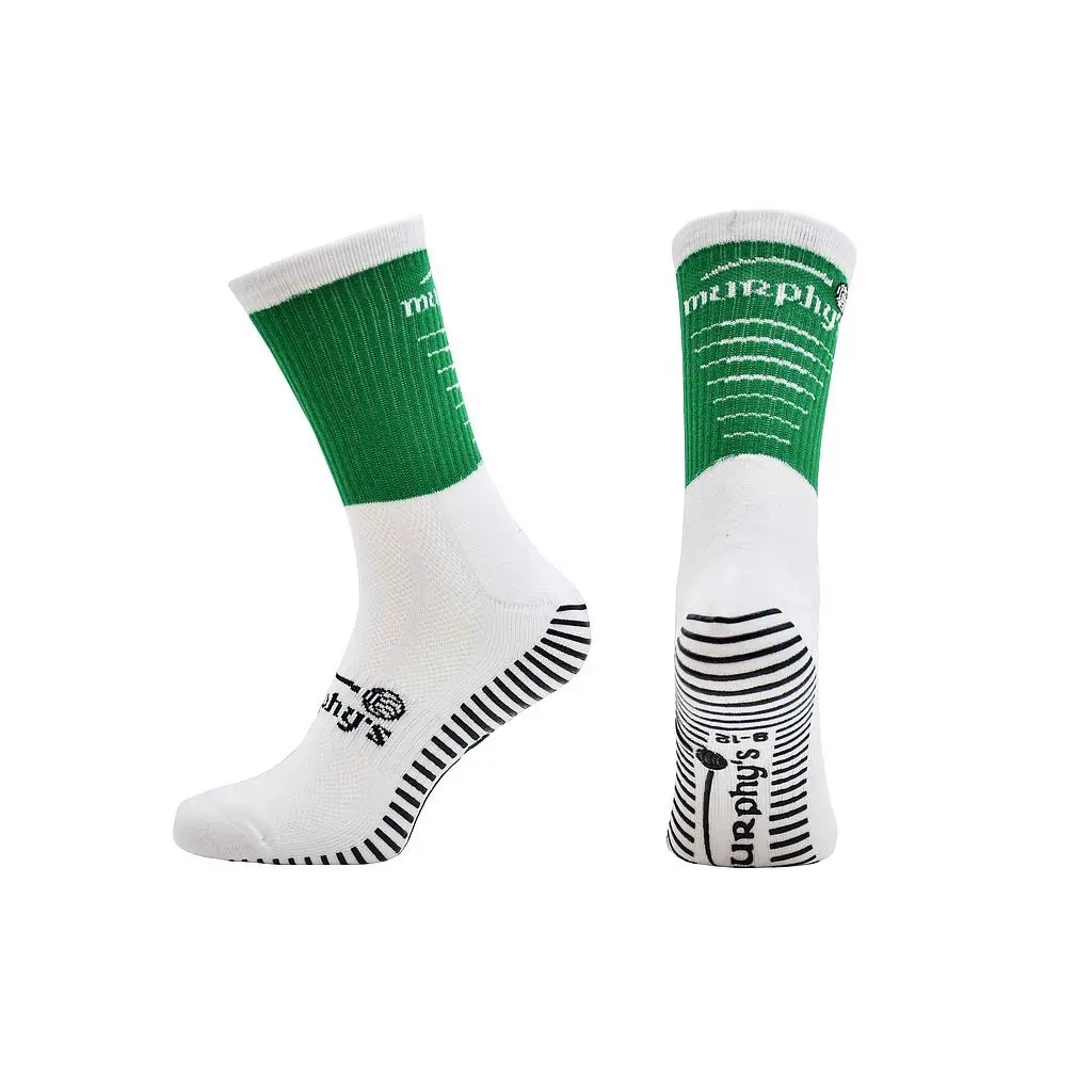 Murphy’s Pro Mid Grip Socks - Green & White