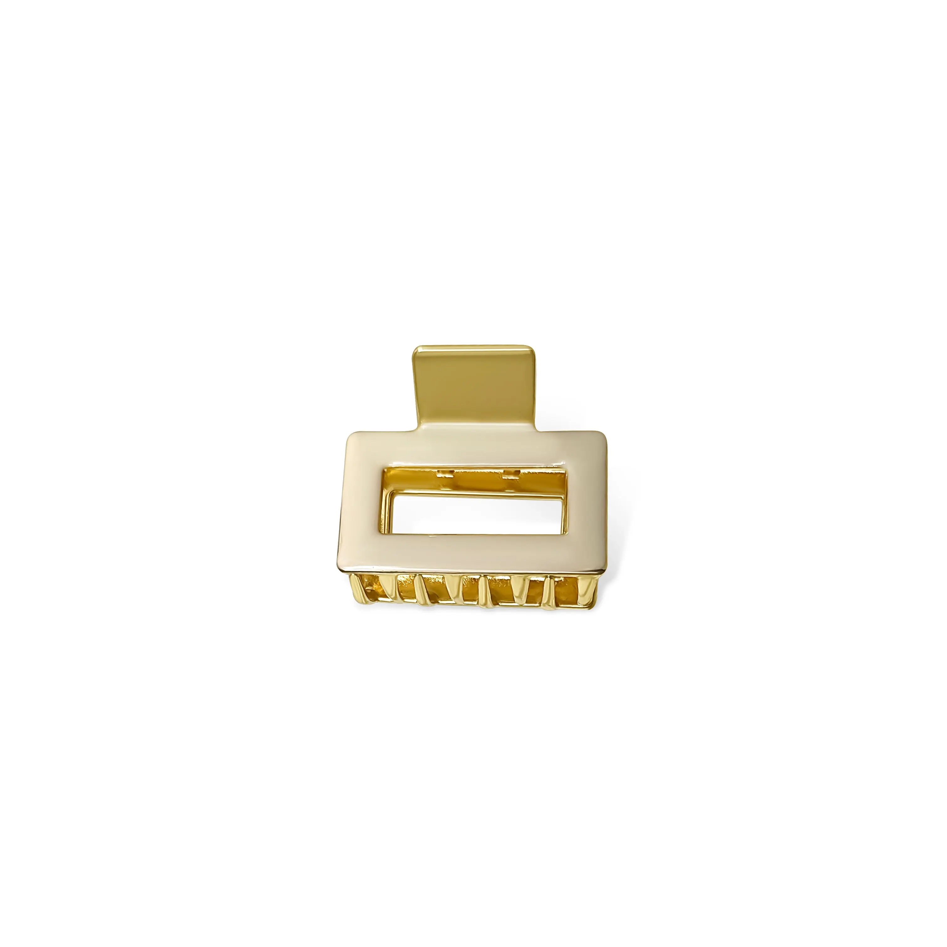 Ivory Mini Metal Hair Claw Clip