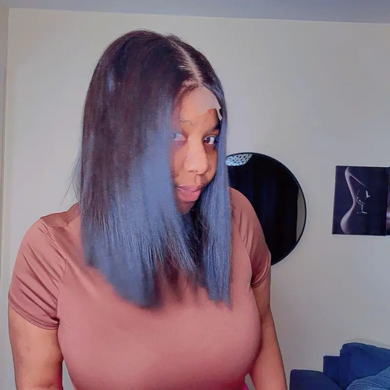 Born straight 12 inches black closure. 0