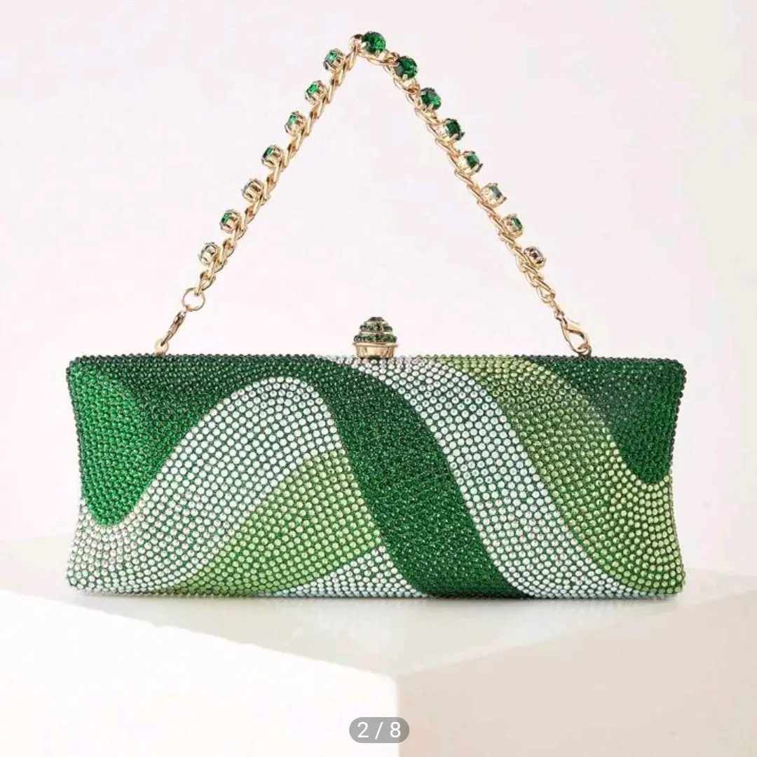 Long Form Glitter Bling,Shiny Glamorous,Elegant,Exquisite Rhinestone Decor Box Bag Glamorous Handbag,Evening Bag For Party Girl,Woman,For Female Perfect For Party,Wedding,Prom,Dinner/Banquet,Best Gift For Women