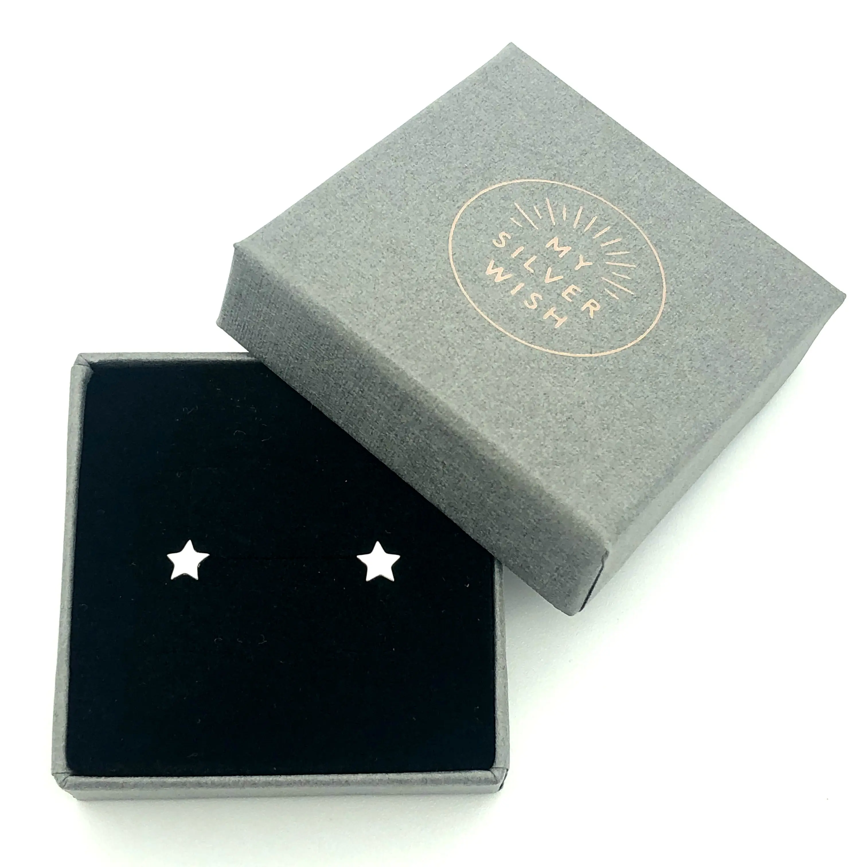 Star Sterling Silver Stud Earrings