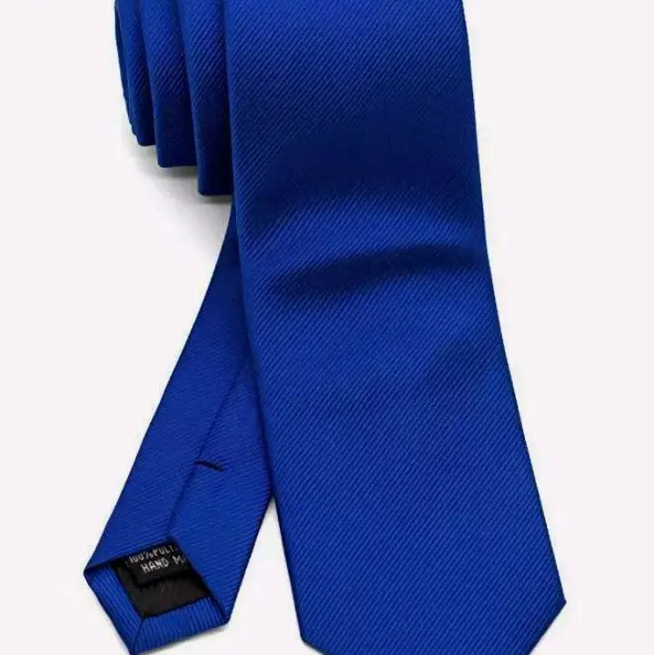 Men's Tie Plain Ties Satin Solid Color Slim Skinny Smart Party Wedding Thin Neck 8