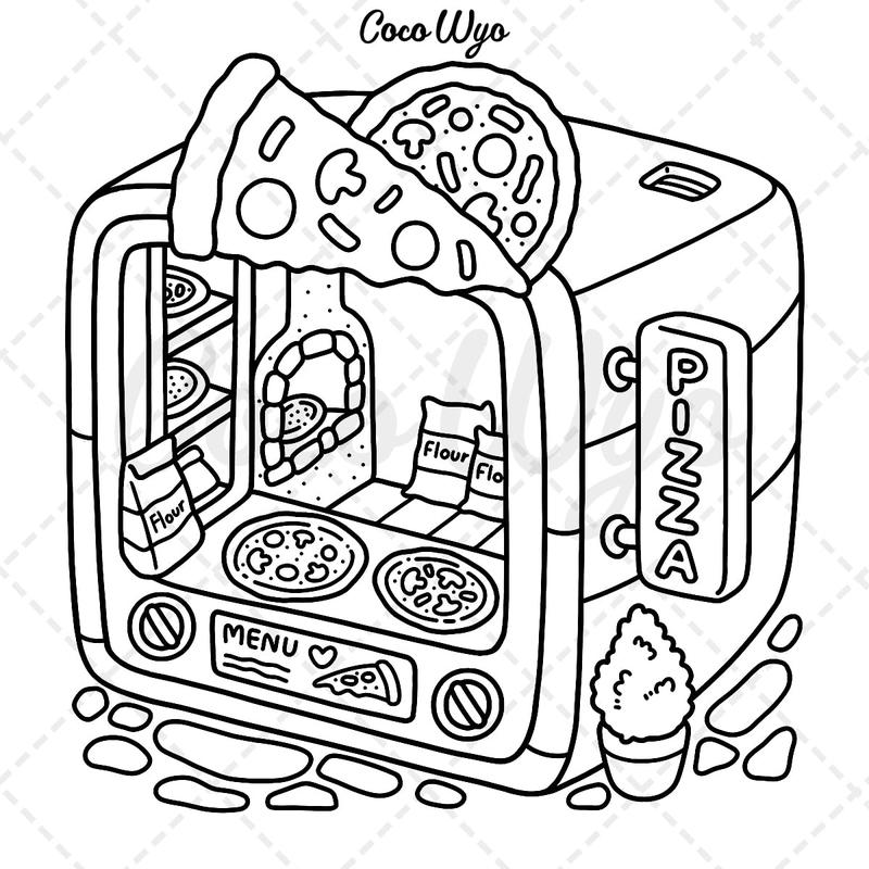 Little Corner: Coloring Book for Adults and Teens, Super Cute Designs of Cozy, Hygge Spaces for Relaxation (Cozy Spaces Coloring) 4