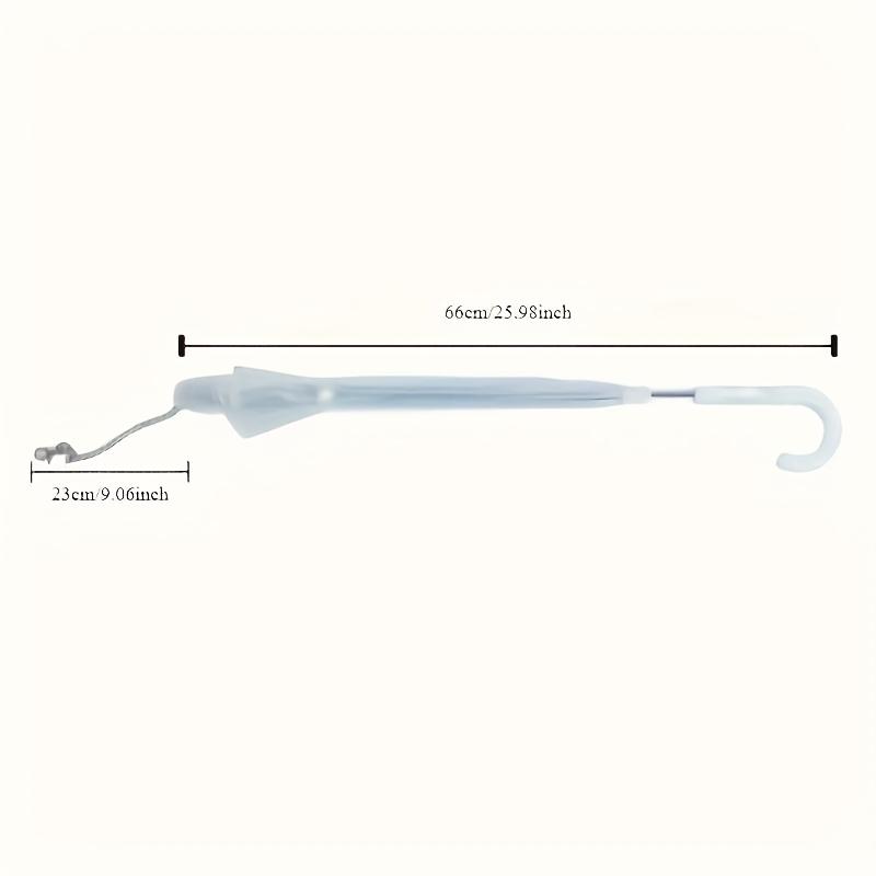 Small Dog Pet Umbrella, Foldable Transparent Rain Snow Protection Umbrella with Leash Chain, Plastic Material, Hand Wash Only 4