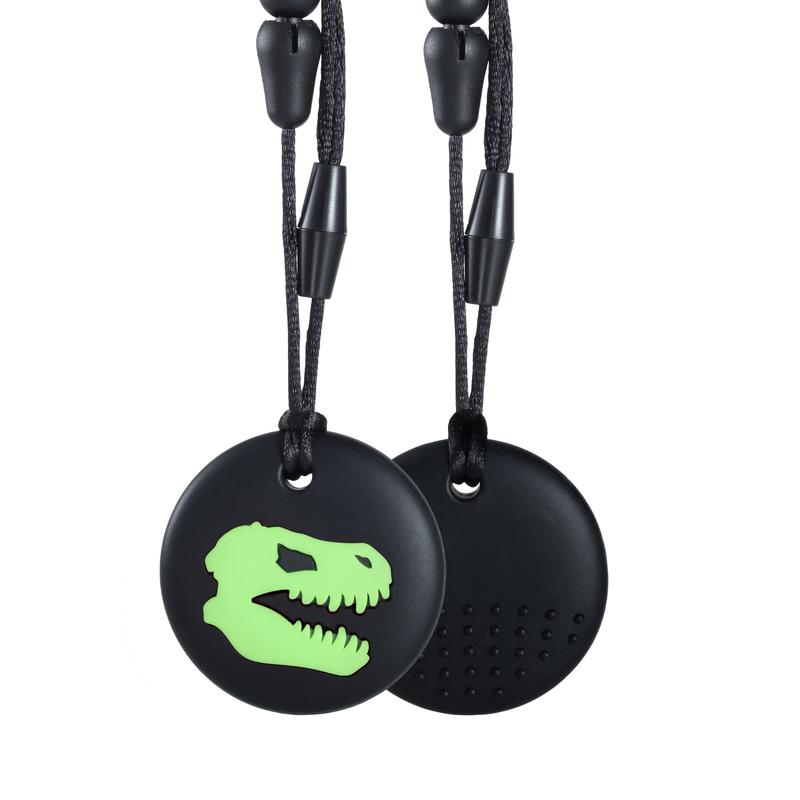 Sensory Hugs. Dinosaur Design Chew Necklaces Autism Biting Bite Aid. 4