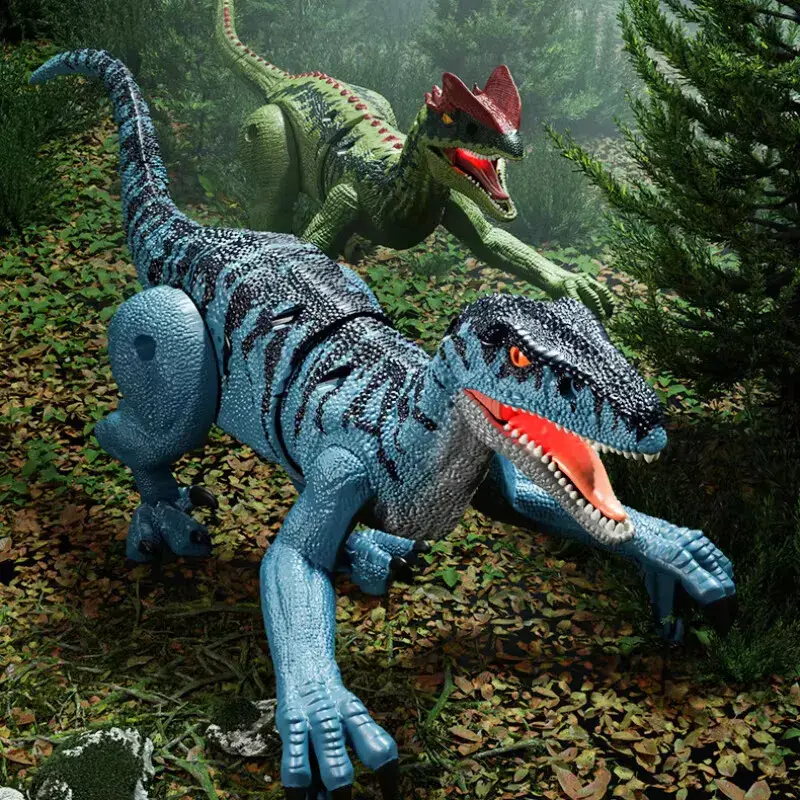 Remote Control Dinosaur Toys with 3D Eye LED Light - Realistic Texture and Bionic Movement 3