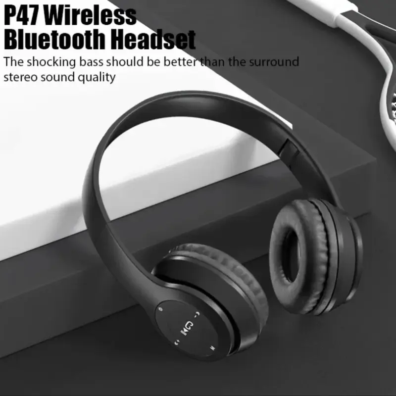 P47 High Quality Bluetooth Headphones - Audio and Electronic Devices Wireless Headset 3