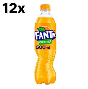 12 x Fanta Orange 500ml - Best Before 31/01/2025 - Classic Fruity Fizz Beverage