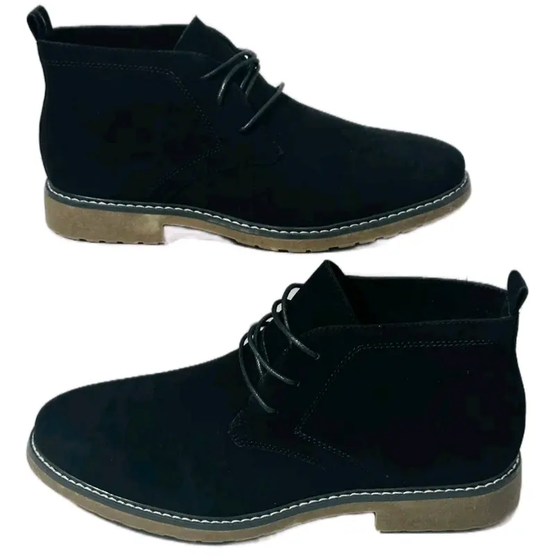 Mens Lace Up boots Faux Suede Fashion Shoes Footwear Comfort Flat Boy Stylish Design Casual Closed Walking Shoes 7
