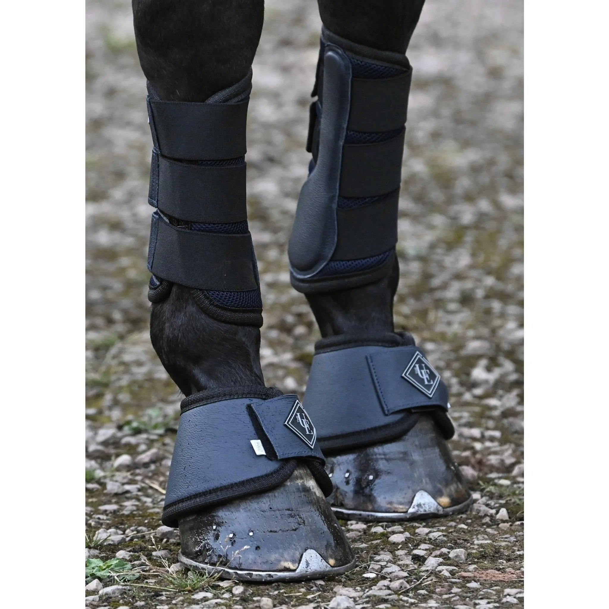 Navy Blue Mesh Airflow Brushing Boots
