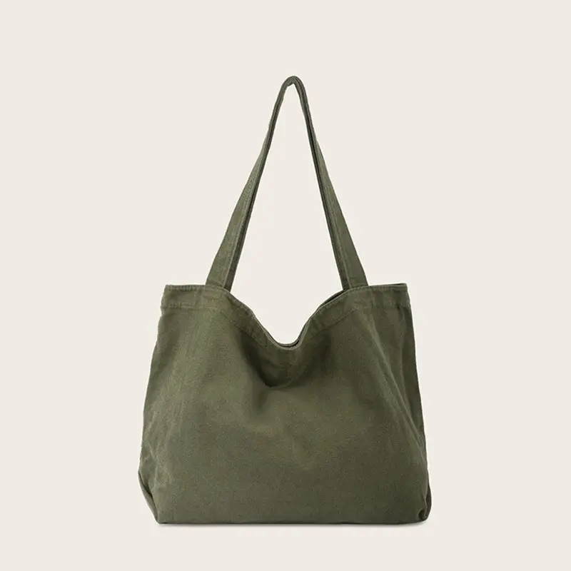 Large Capacity Solid Color Bag, Shopping Bag, Tote Bag, Shoulder Bag 4