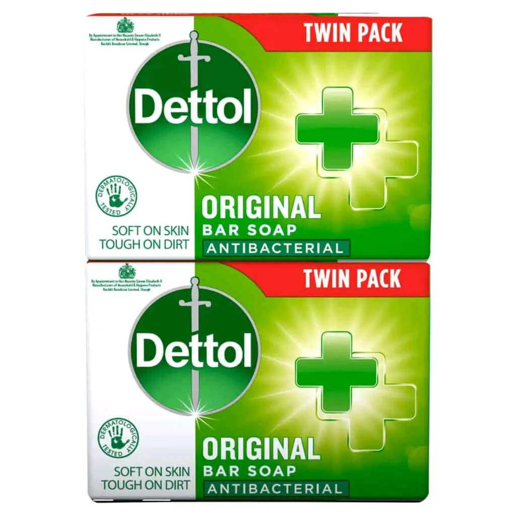 6 Dettol Anti-Bacterial Soap Twin Pack 2 x 100g - Body Care - Body Wash