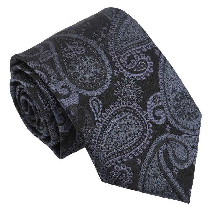 DQT Paisley Bohemian Men's Tie Perfect for Wedding Formal Attire Special Occasions 2