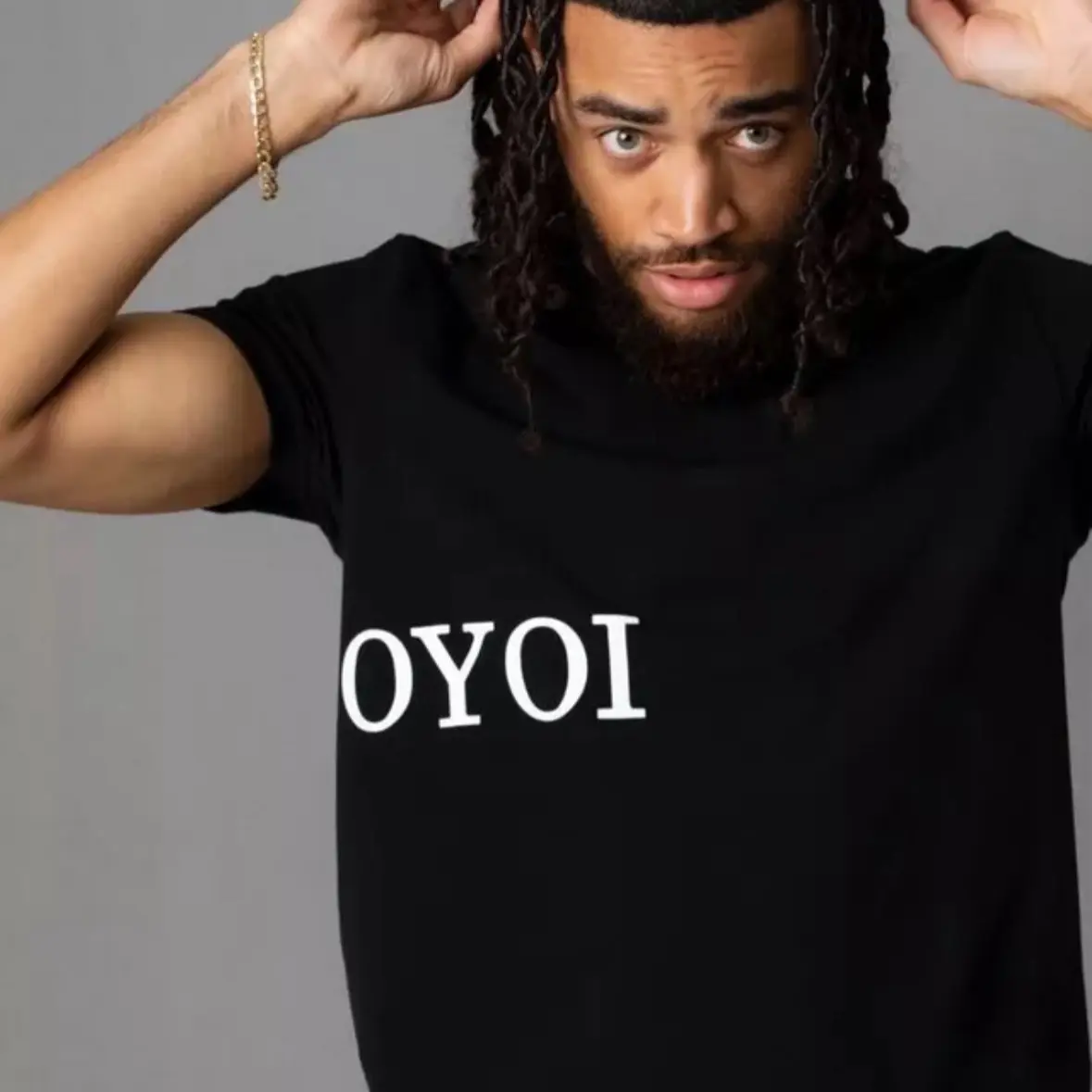 OYOI BLACK  Menswear T-Shirt Top  Stylish