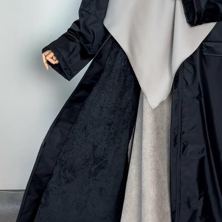 Winter edition Bisht Abaya Raincoat 100% Waterproof with fur lining | Abaya jacket, butterfly abaya, winter abaya 2