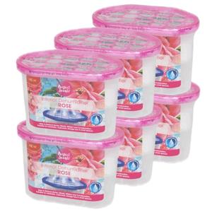 6 x Perfect Scents Interior Dehumidifier Rose Scented 500ml Helps To Reduce Damp,Mould,Mildew And Condensation,Suitable For Wardrobe,Cupboard,Storage Box And Small Spaces 6 Pack Bundle Deal