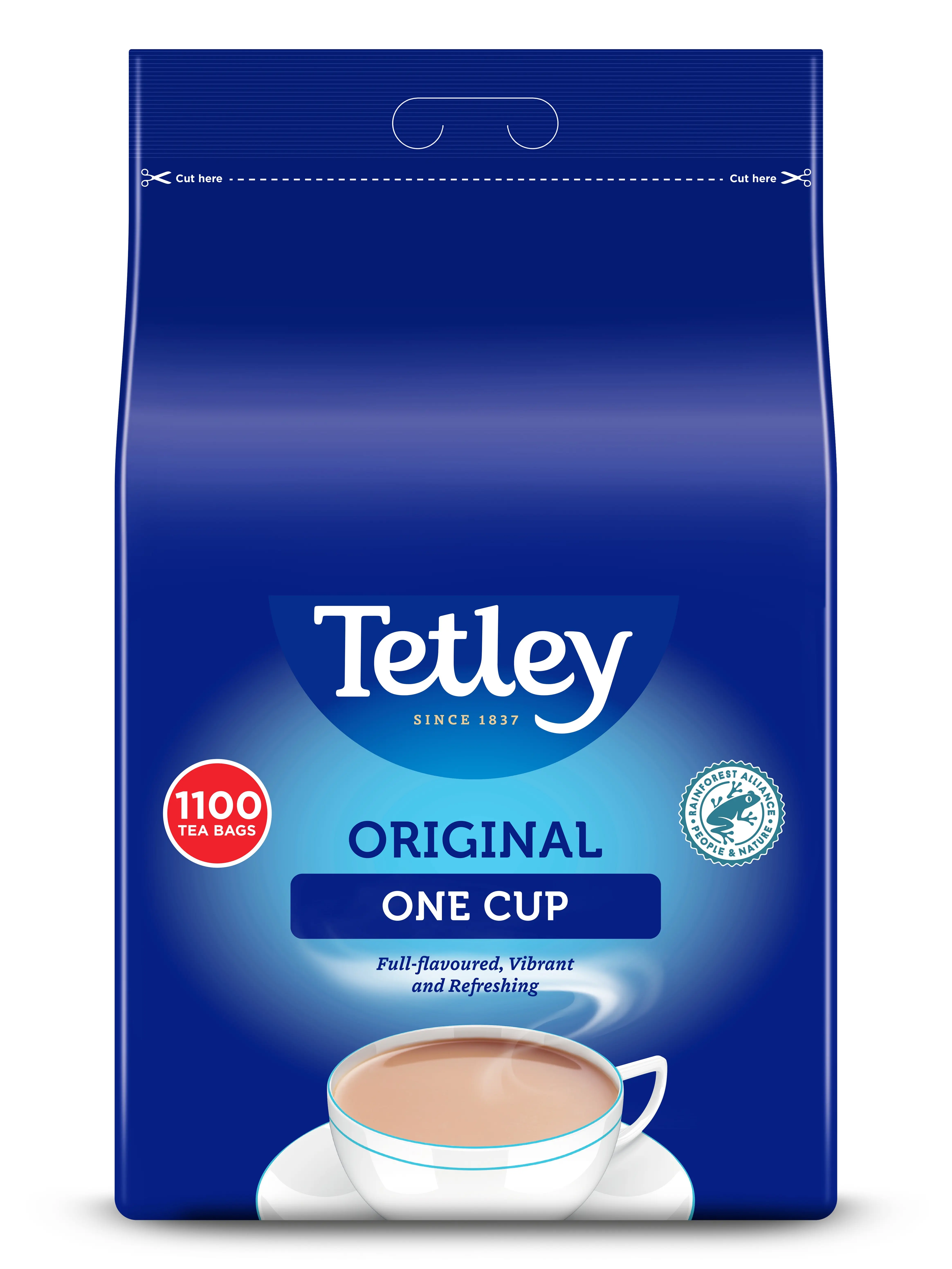 Tetley Tea Bags (Pack of 1 x 1100 Tea Bags) (Classic One Cup Catering Tea Bags)