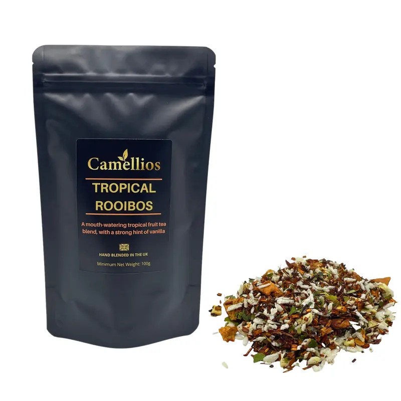 Exotic Tea Selection, 3 Loose Leaf Teas, Camellios (3 Flavours, 100g Each) 2