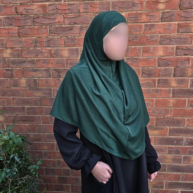 Yaqeen One Piece large Hijab cotton/Jersey women instant Amira Khimar scarf islamic salah prayer clothes amina  hijab 9