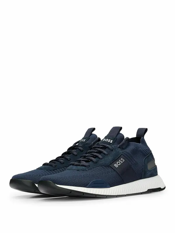 BOSS TITANIUM RUNN KNST N - Trainers 2
